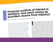 Financial Conflicts from General Dentistry