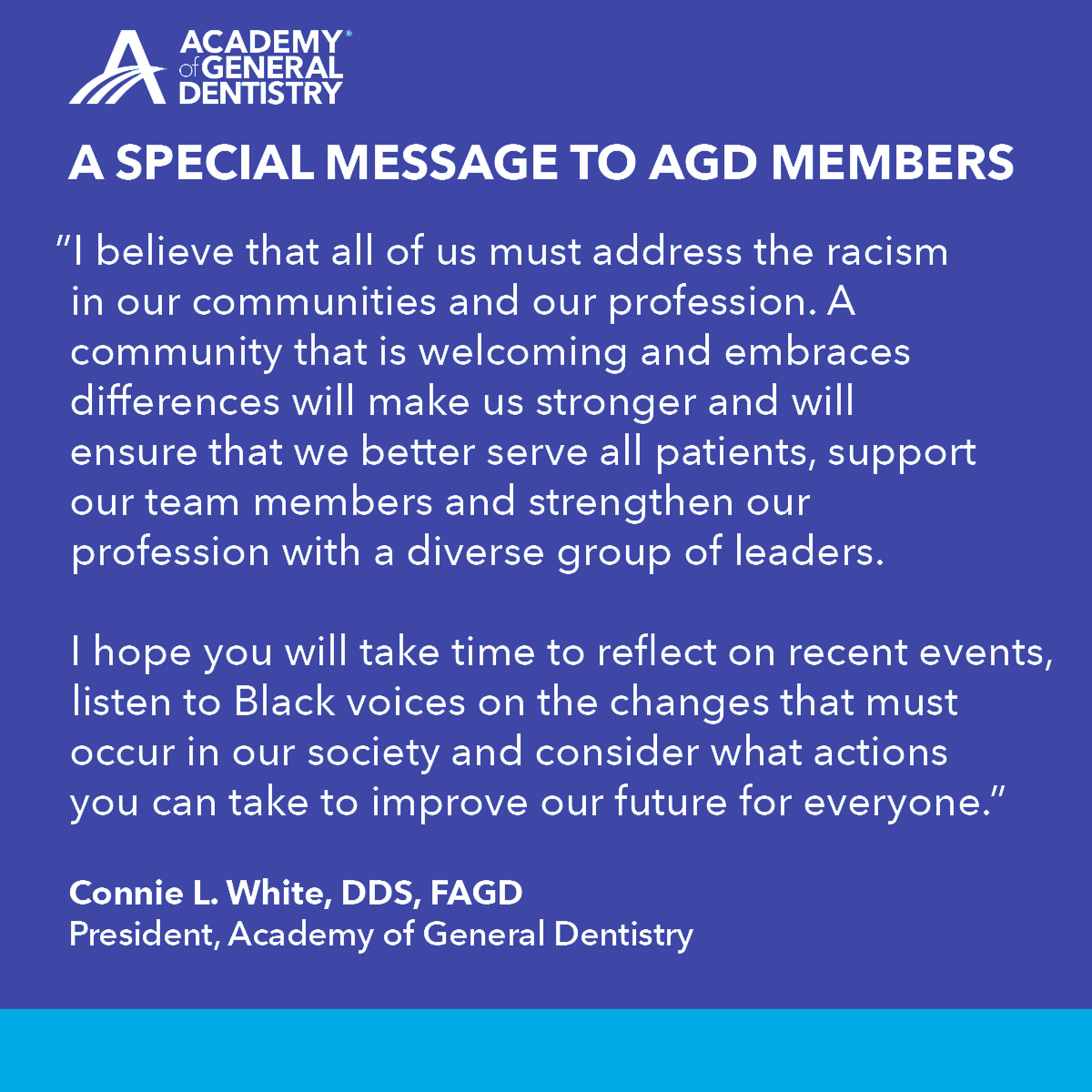 Message to Members